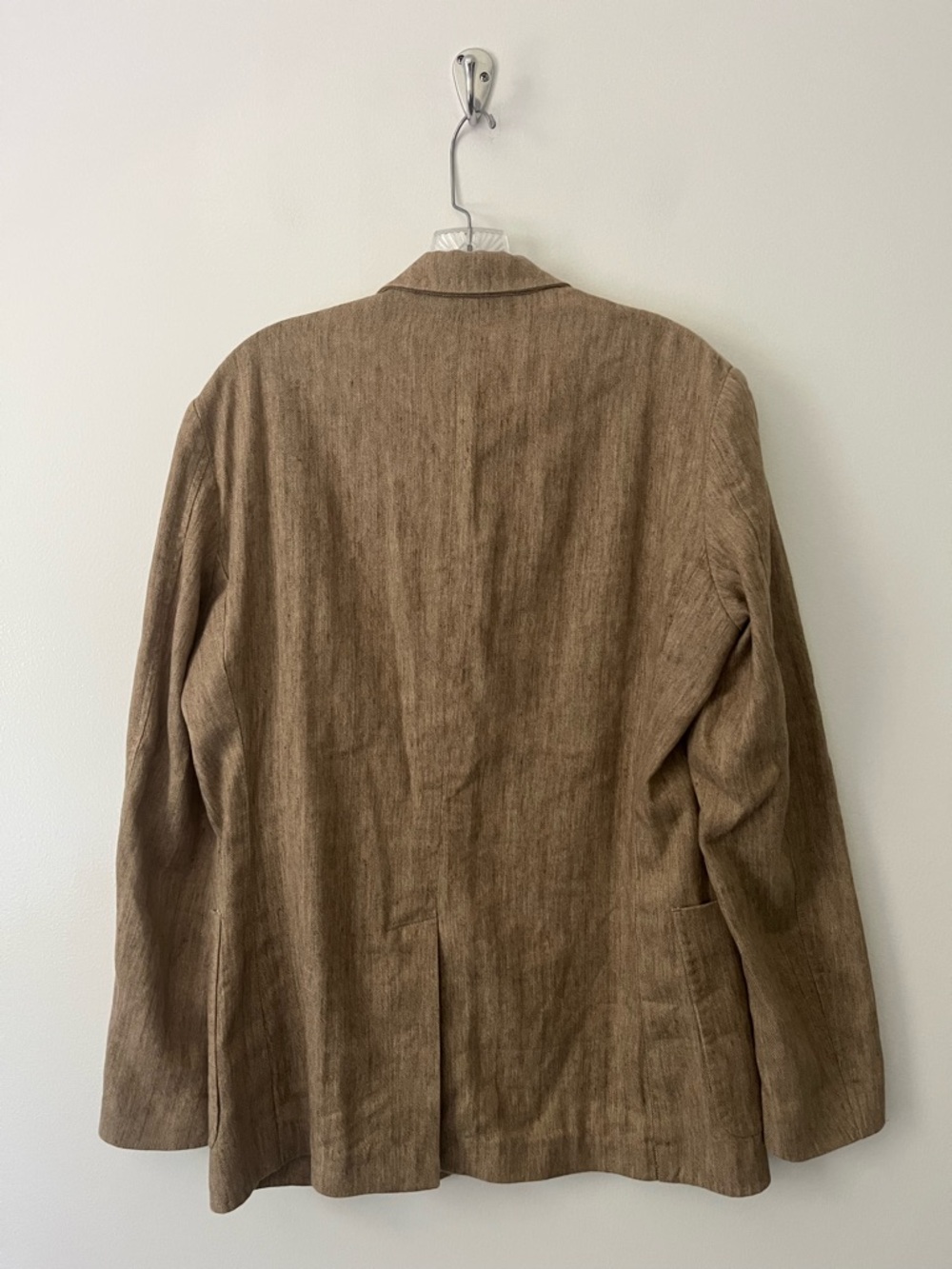 Billy Reid Cotton Linen Herringbone 3 Button Single Breasted Blazer Jacket 38R - Picture 3 of 12